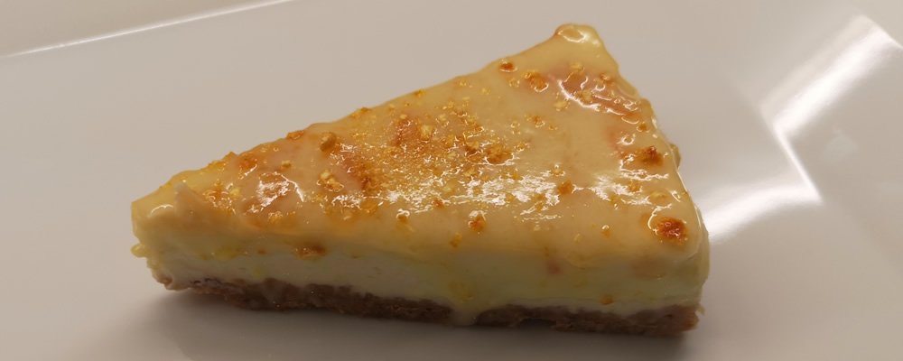 Cheesecake mit Orangen-Limetten Topping
